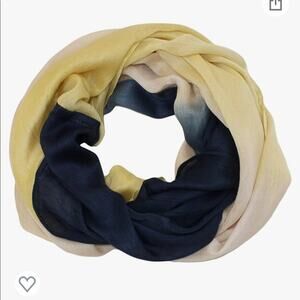 Yellow Black & Cream Infinity Scarf